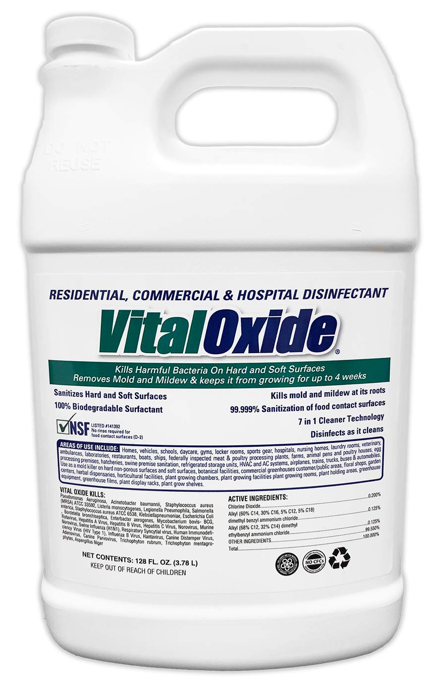 Disinfectant, Deodorizer, Cleaner, Food-Contact Sanitizer, Virucide