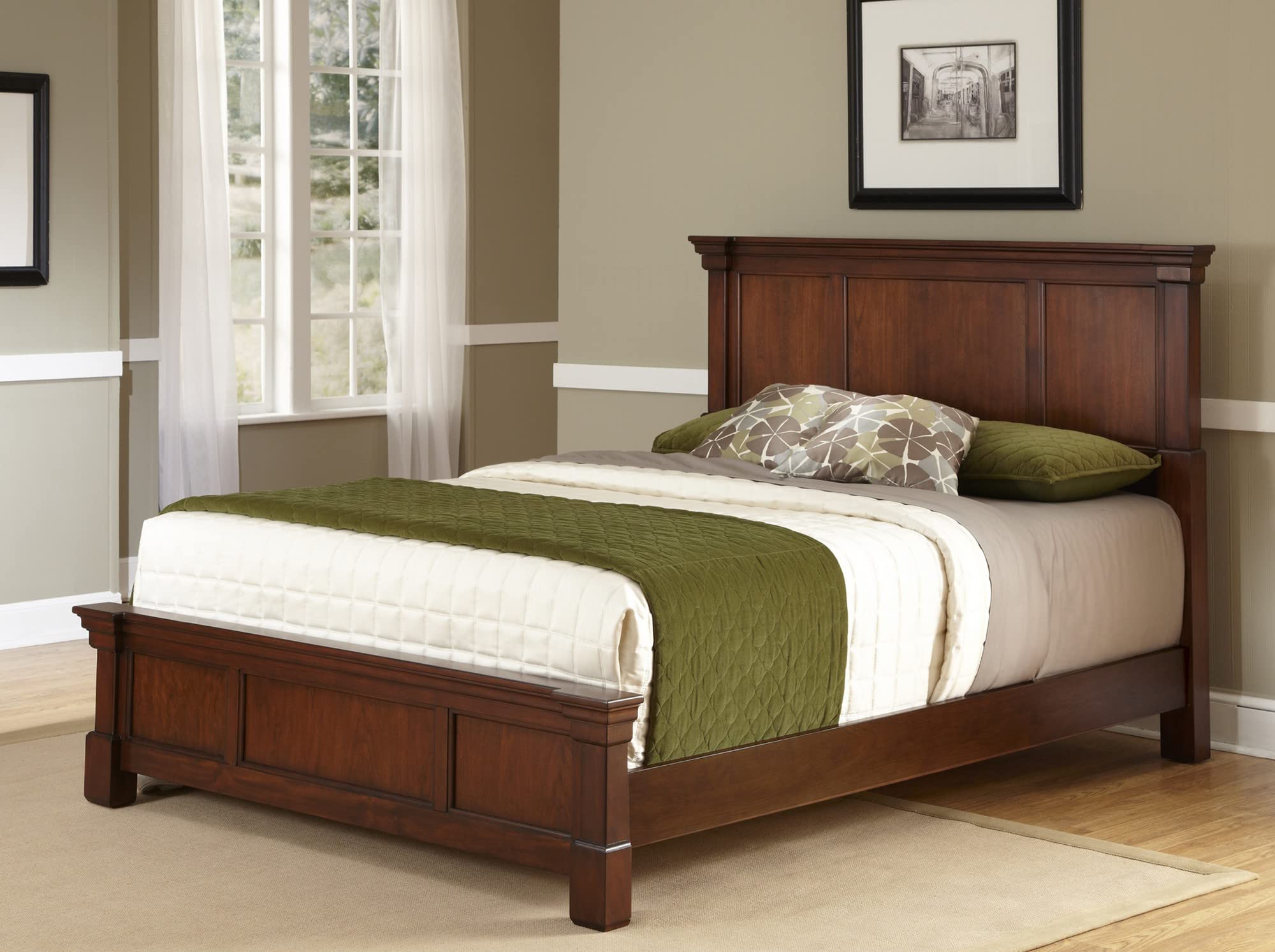 Aspen Cherry Queen Bed, Headboard and Footboard