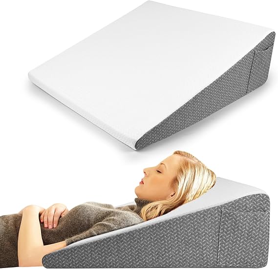 Full Size Pillow Wedge for Headboard Bed Wedge Pillow Gap Filller (0-8") High Density