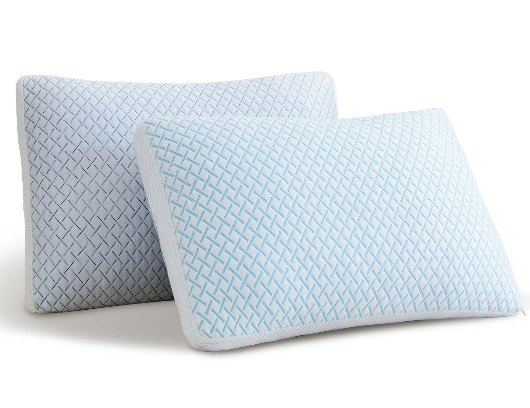 Shredded Memory Foam Cooling Soft Pillows Queen Size Set of 2