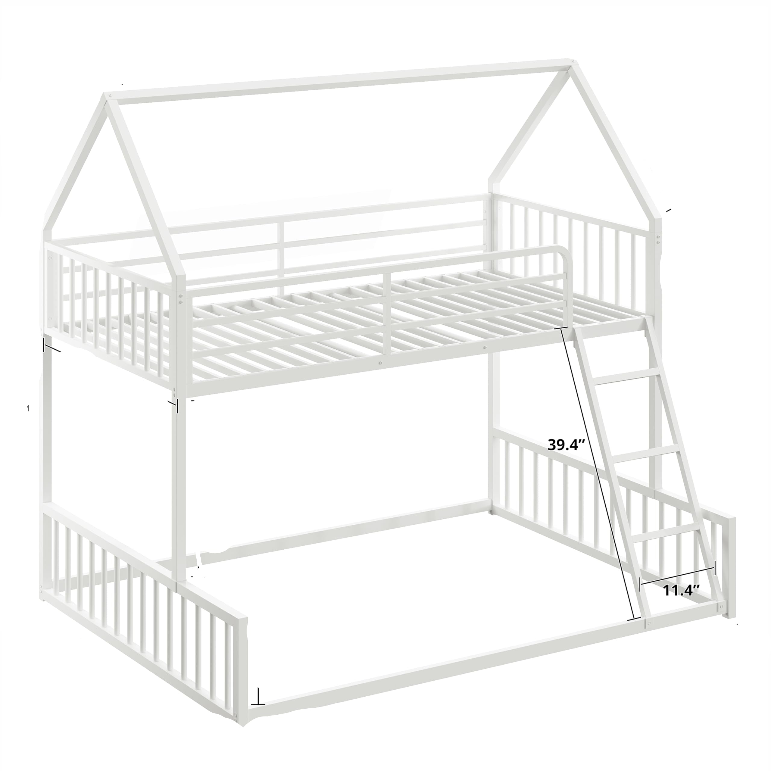 Bunk Bed Twin Over Full Size, House Bunk Bed Frame