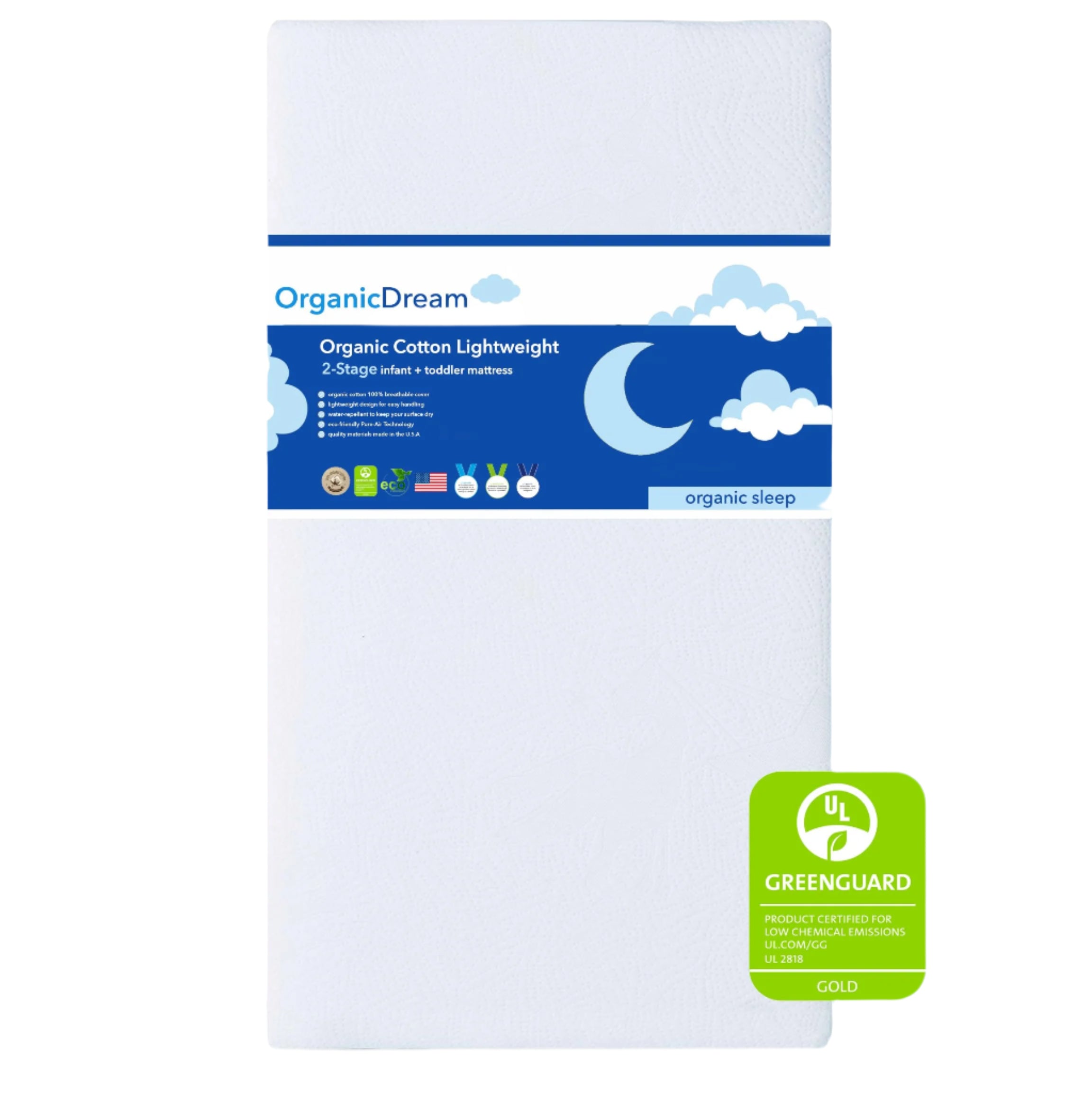 Crib Mattress + Toddler Bed - 100% Breathable Proven to Reduce Suffocation Risk