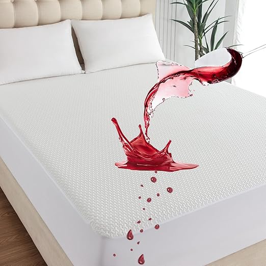 King Size Waterproof Mattress Protector,3D Air Breathable Cooling King Mattress