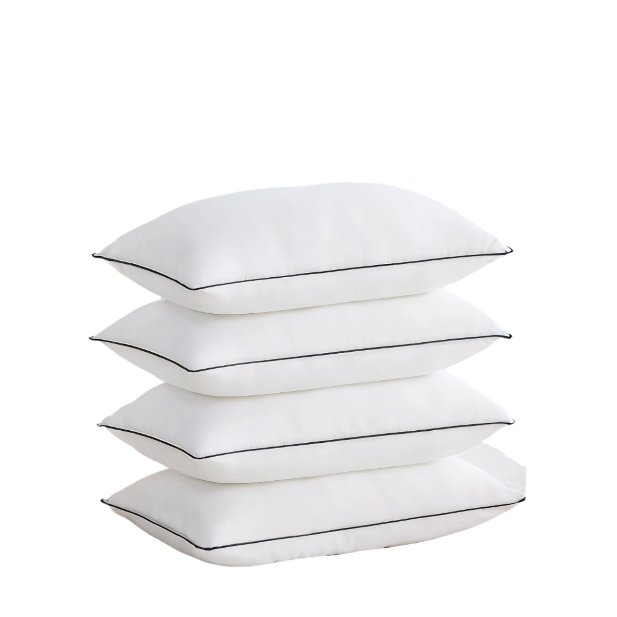 Pillows King Size Set of 4, Fluffy 3D Down Like Filled, Machine
