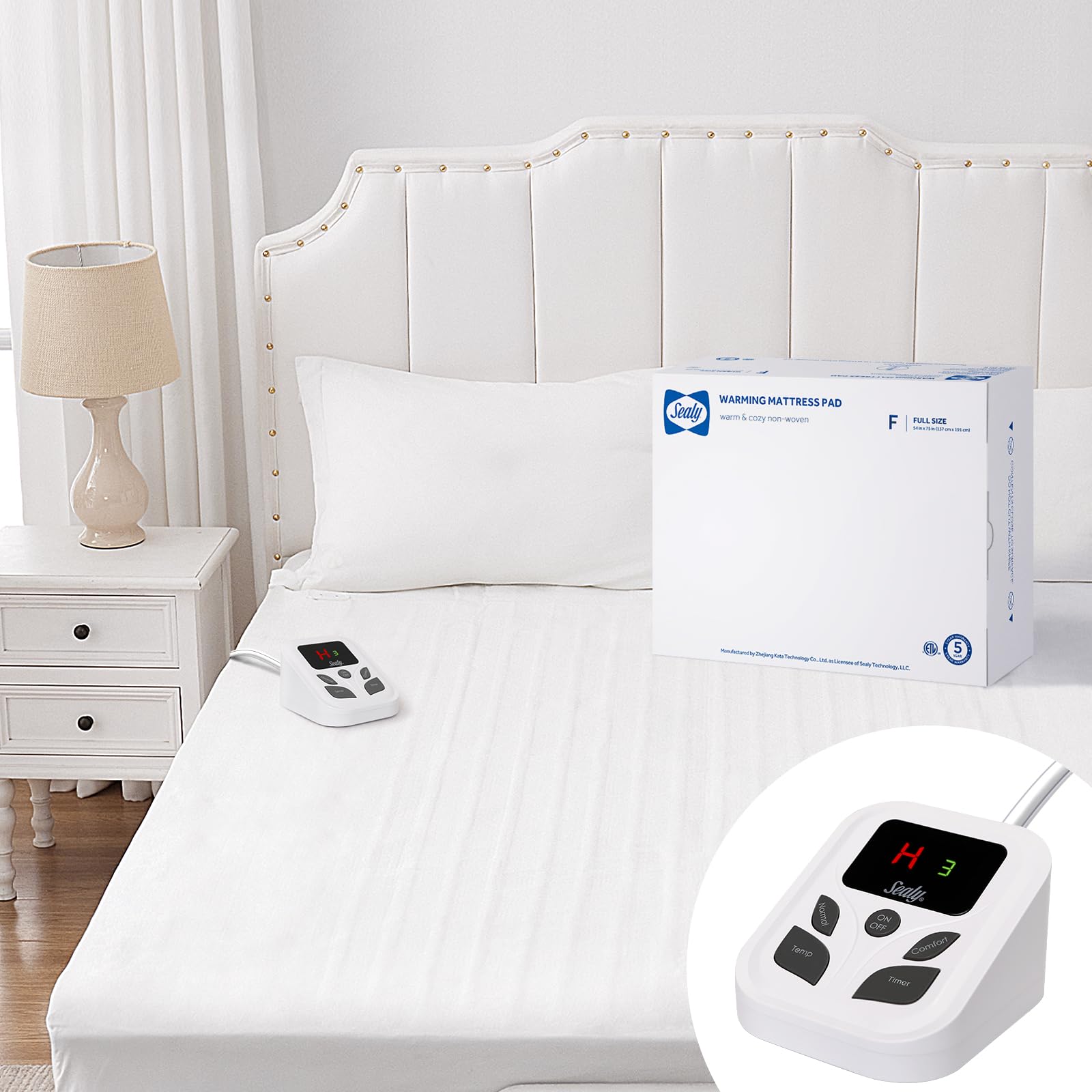 Heated Mattress Pad Full Size with 10 Heated Settings