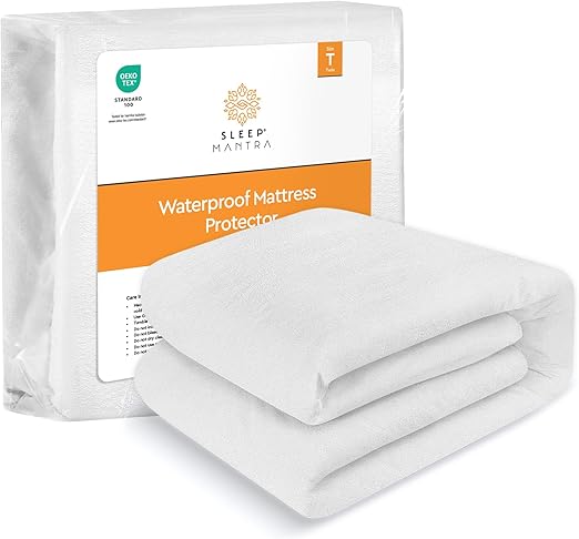 Waterproof Mattress Protector - Terry - Breathable, Noiseless & Hypoallergenic Bed