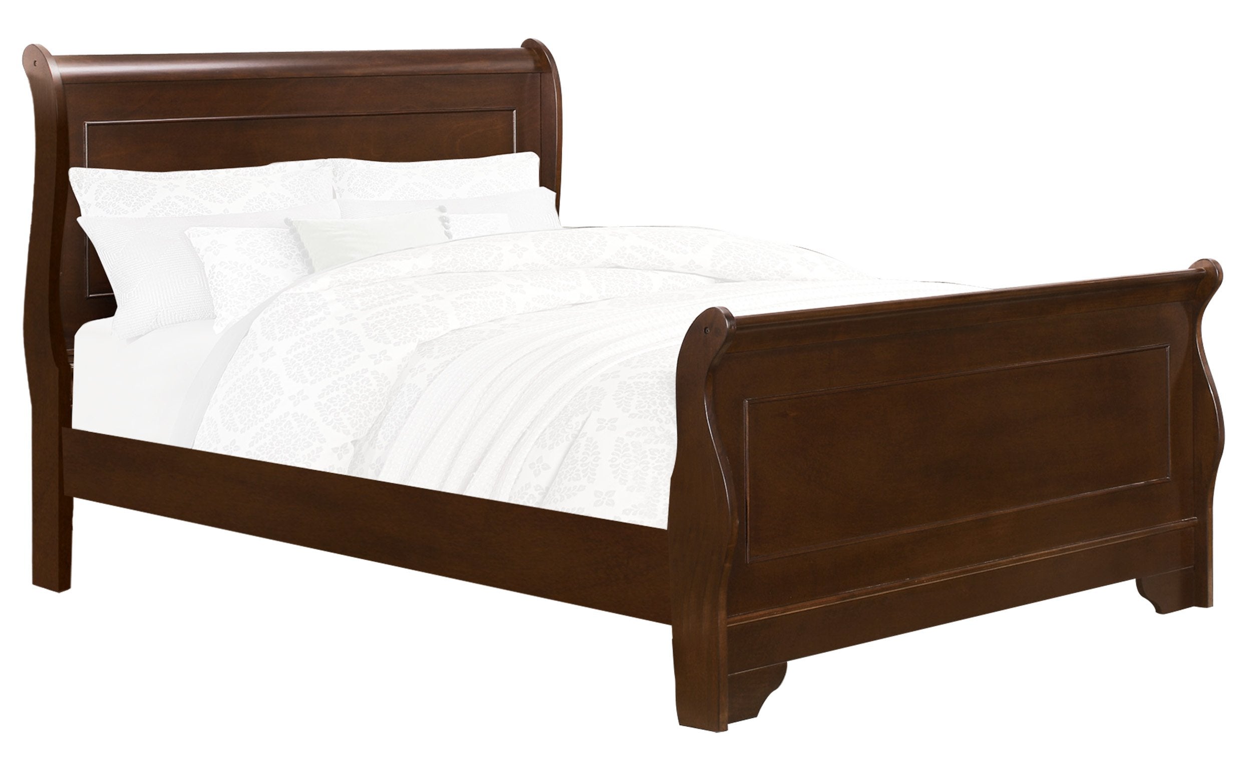 Abbeville Cal King Sleigh Bedframe, Cherry