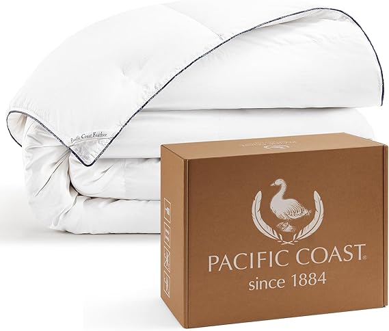 Comforter King Size, Filled in White Goose Down Bedding Comforter King Size