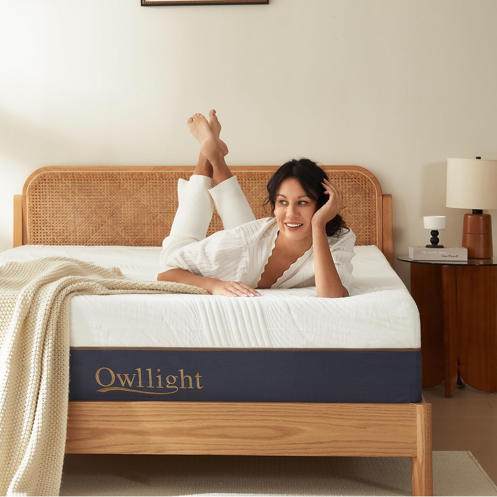 Full Mattress 12inch,Cooling Gel Memory Foam and Bamboo Charcoal Egg Crate Mattress
