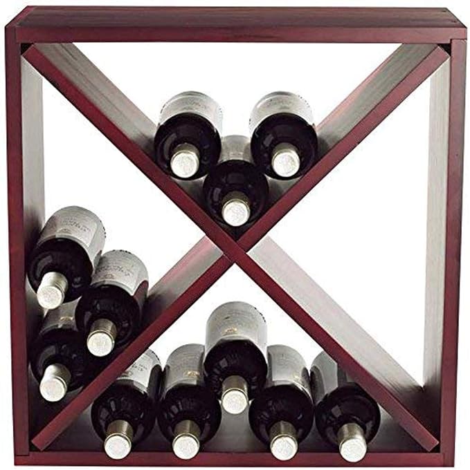 24-Bottle Modular Wood Wine Rack