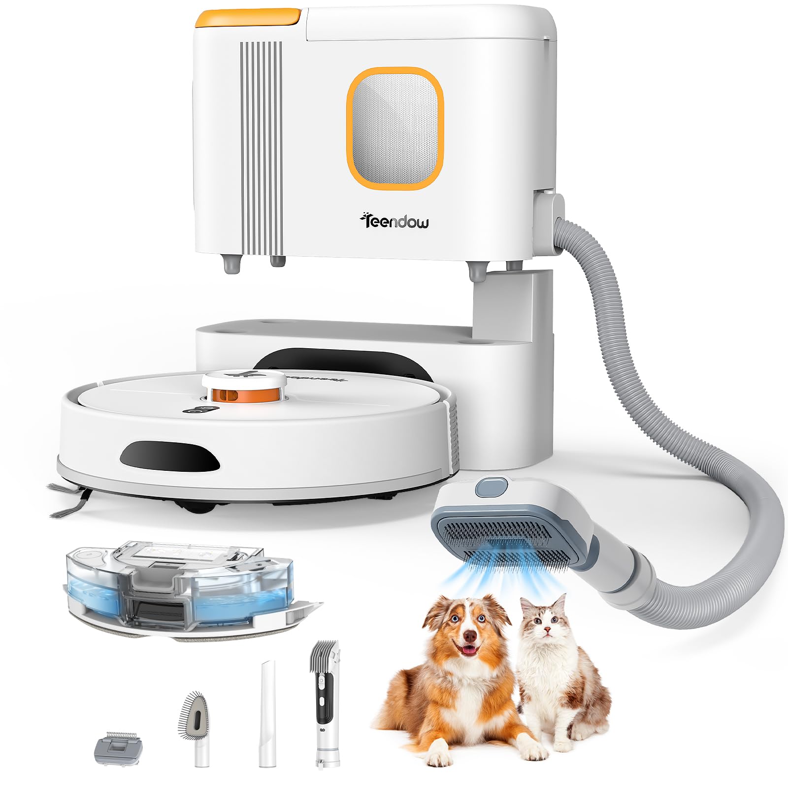 Max+ Robot Vacuum and Mop, 6000Pa Suction for Pet Hair