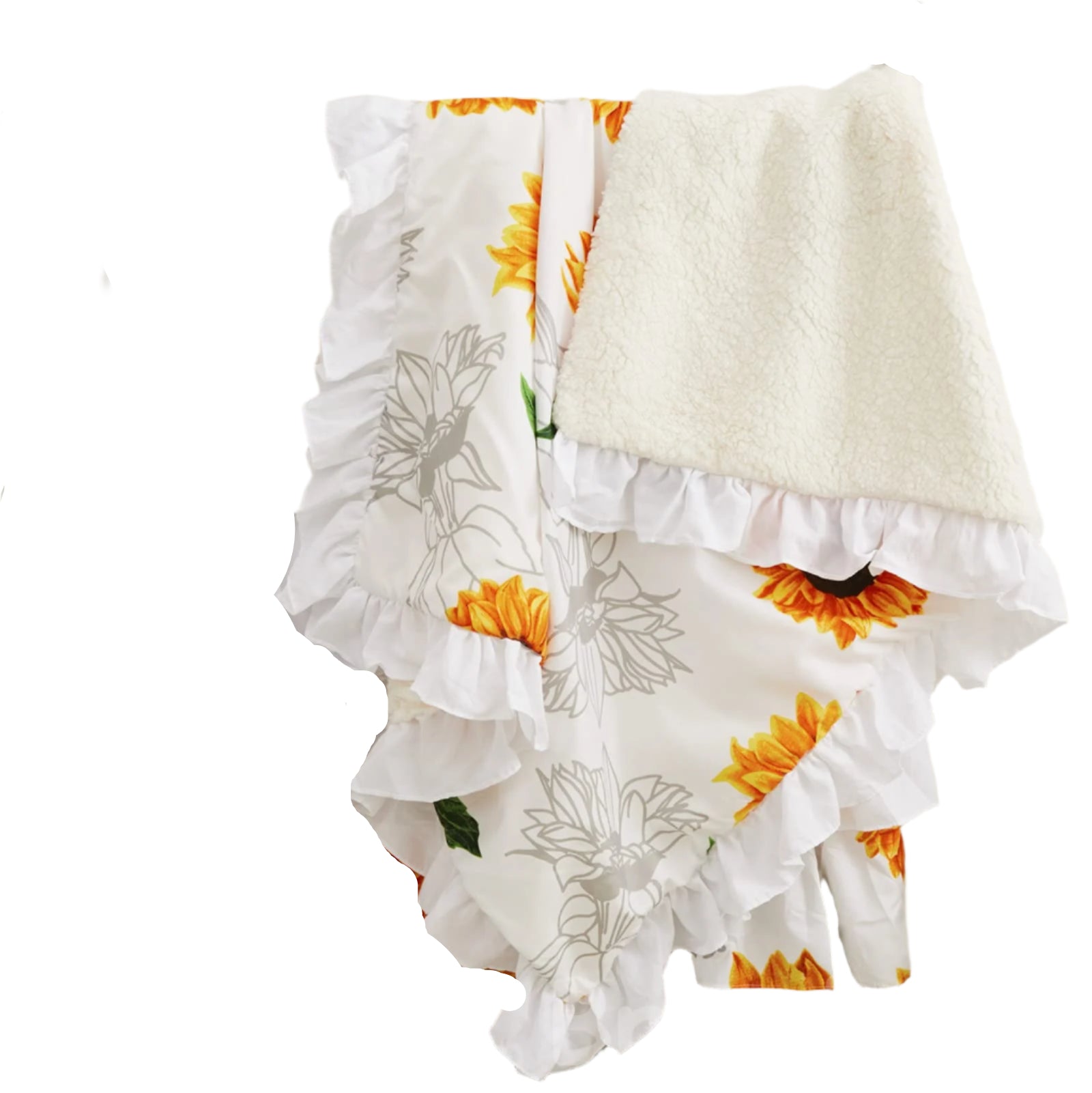Girls Floral Nursery Bedding Yellow White Crib Bedding Sunflower Baby