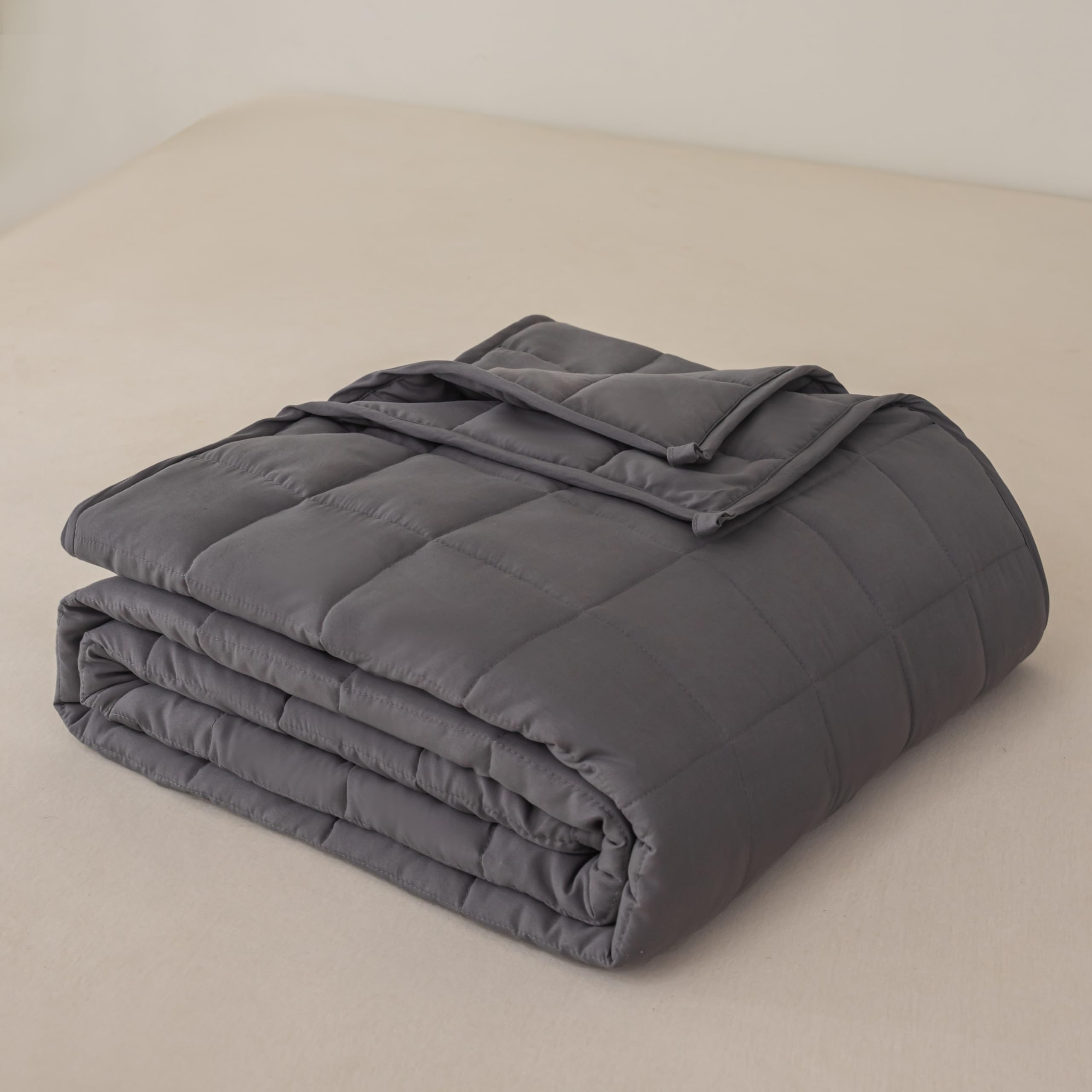 Yadangxiawa Weighted Blanket (80''x84''/20lbs,King Size，Grey) for Kids and Adults, High Breathability Heavy Blanket,Soft Material with Premium Glass Beads