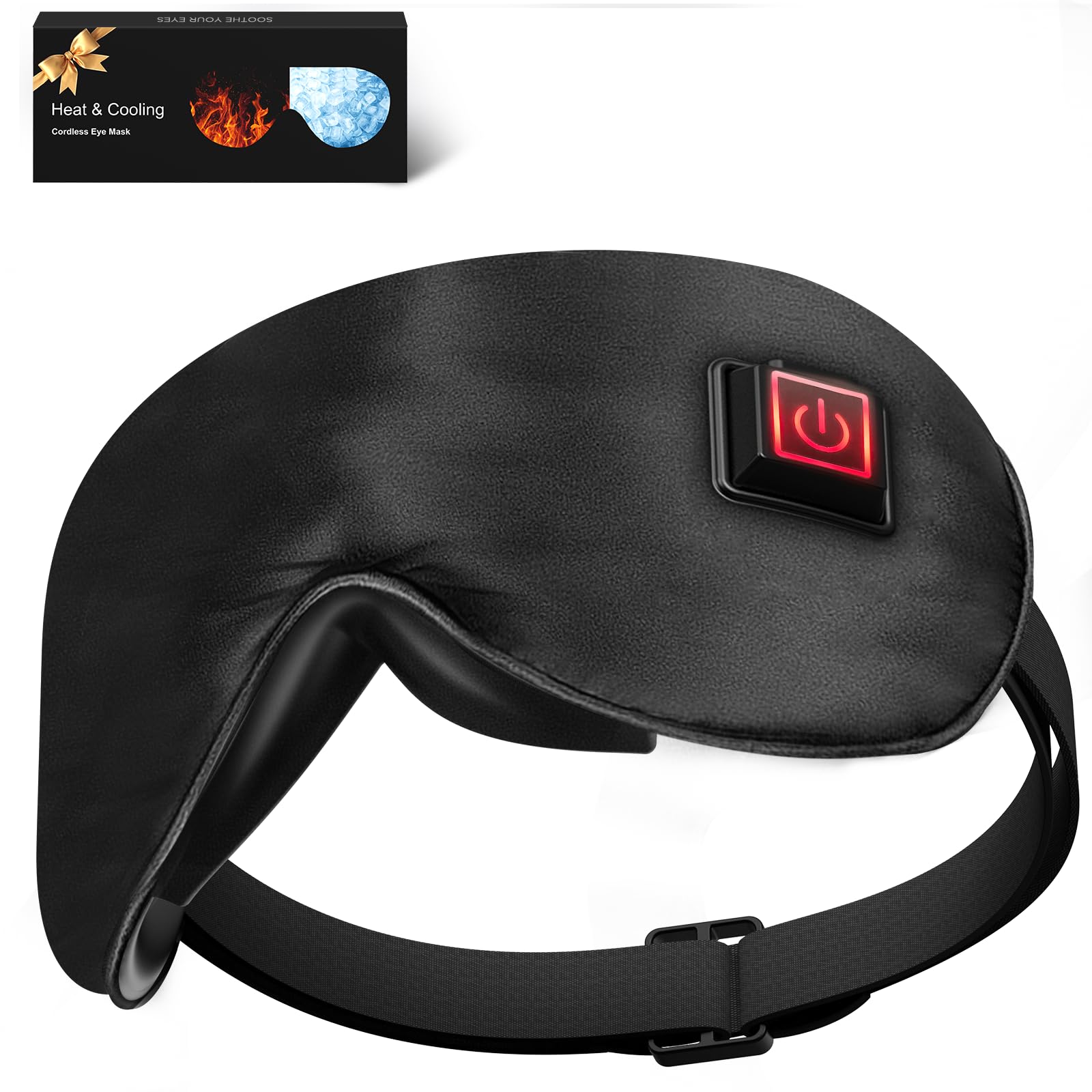 Cordless Heat and Cooling Eye Mask for Maigraines Dry Eyes