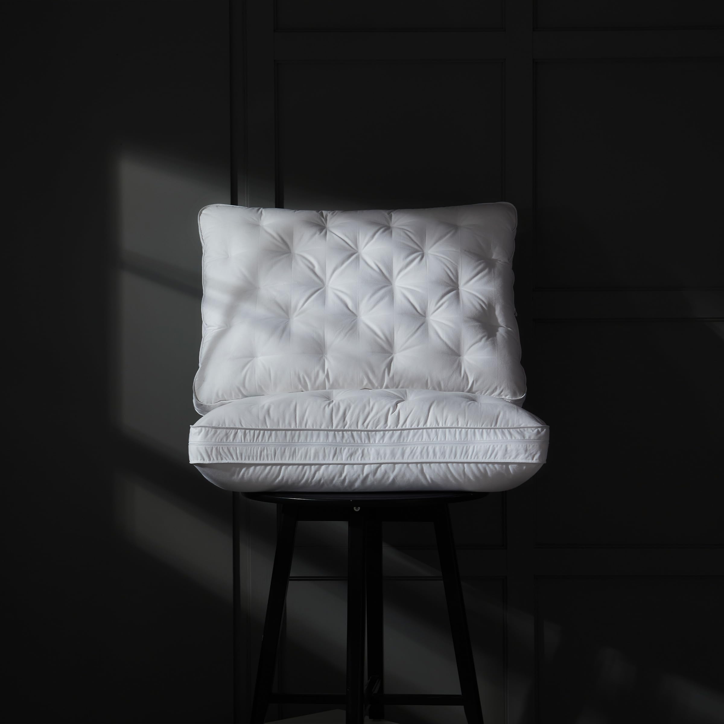 Adjustable Layer Goose Feather Down Pillows Queen Set of 1