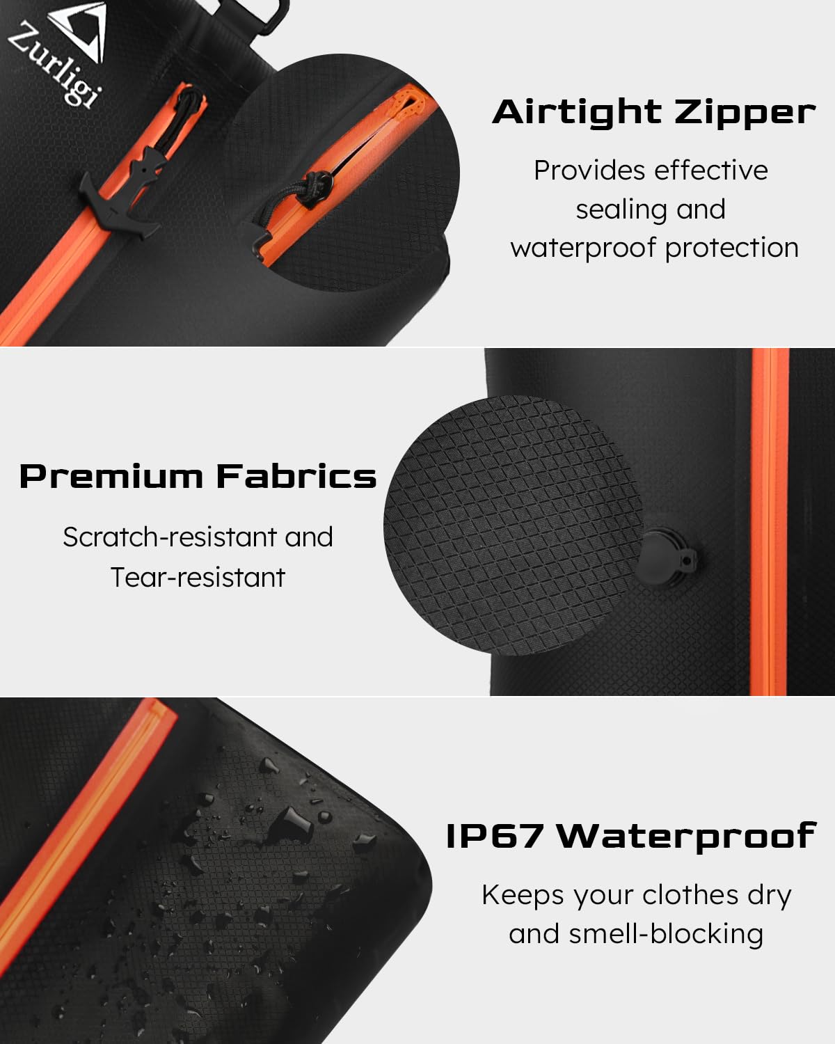 Vacuum Compression Bags with Pump for Travel - Waterproof, Reusable