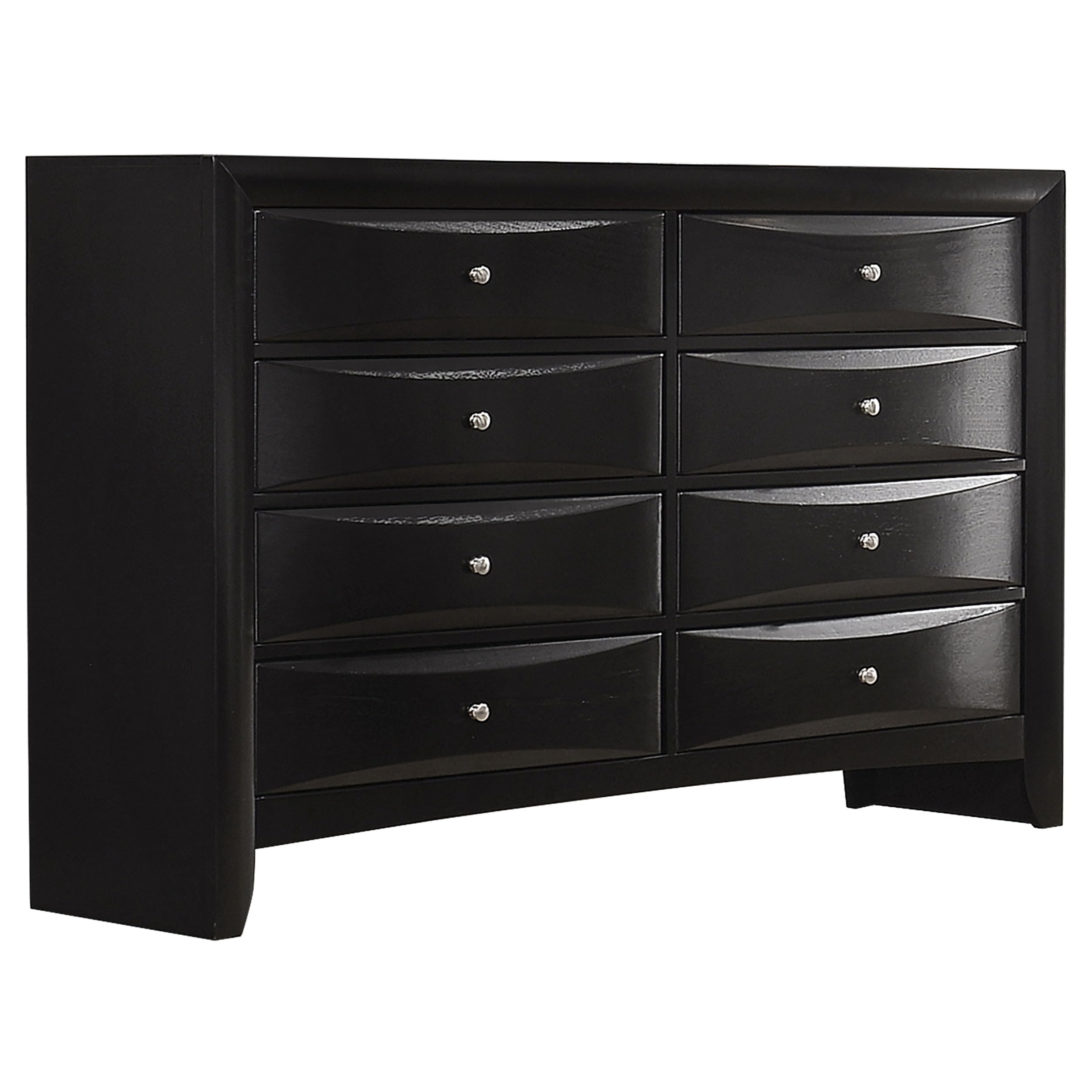 Briana Transitional 5-Piece Bedroom Set Queen Size Storage Bookcase Bed Frame