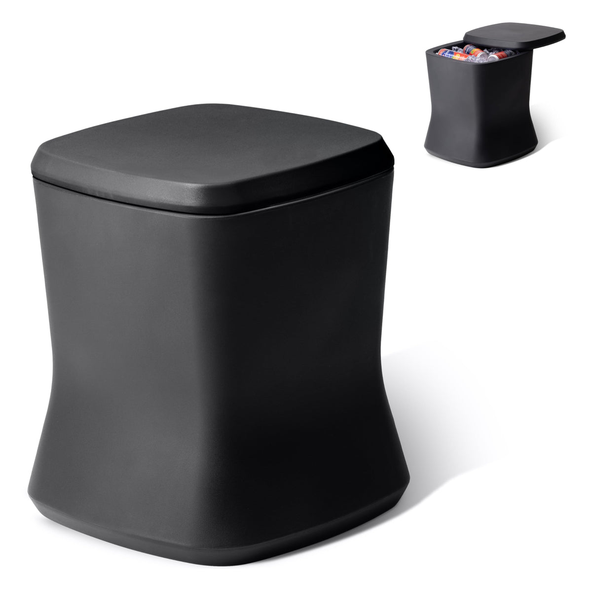 Outdoor Side Table Cooler 2-in-1, 25 Qt