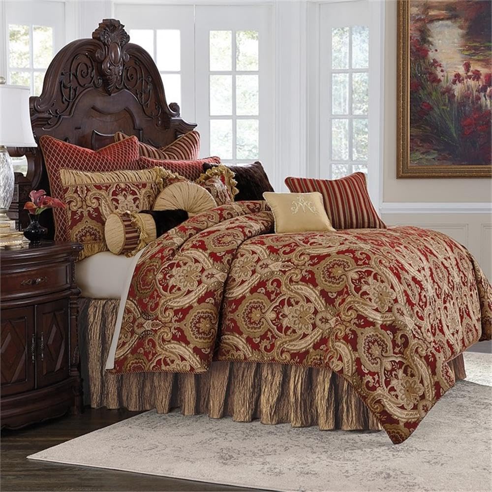 Lafayette 13 pc King Comforter Set in Red