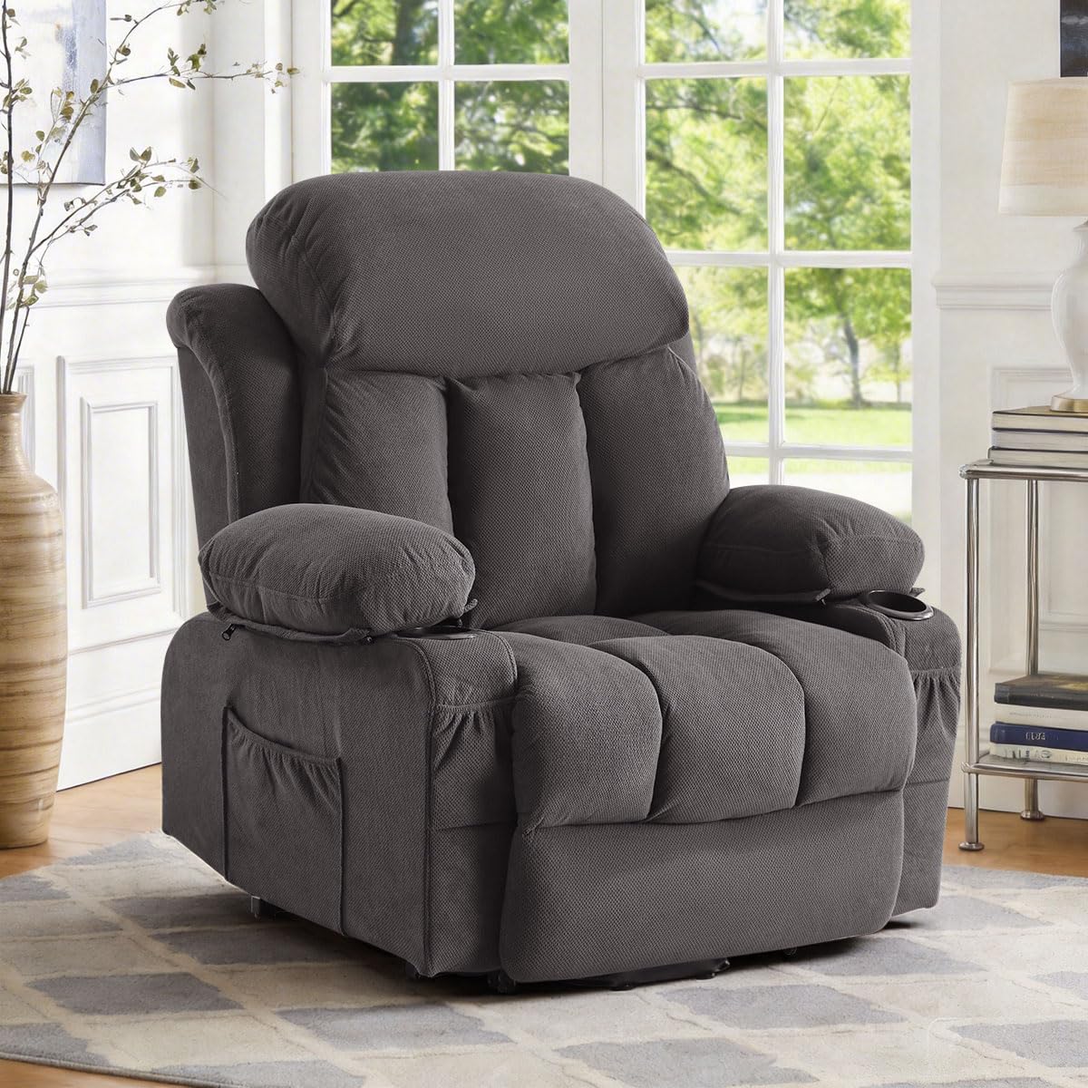 Power Lift Recliner Chair with Massage & Heat