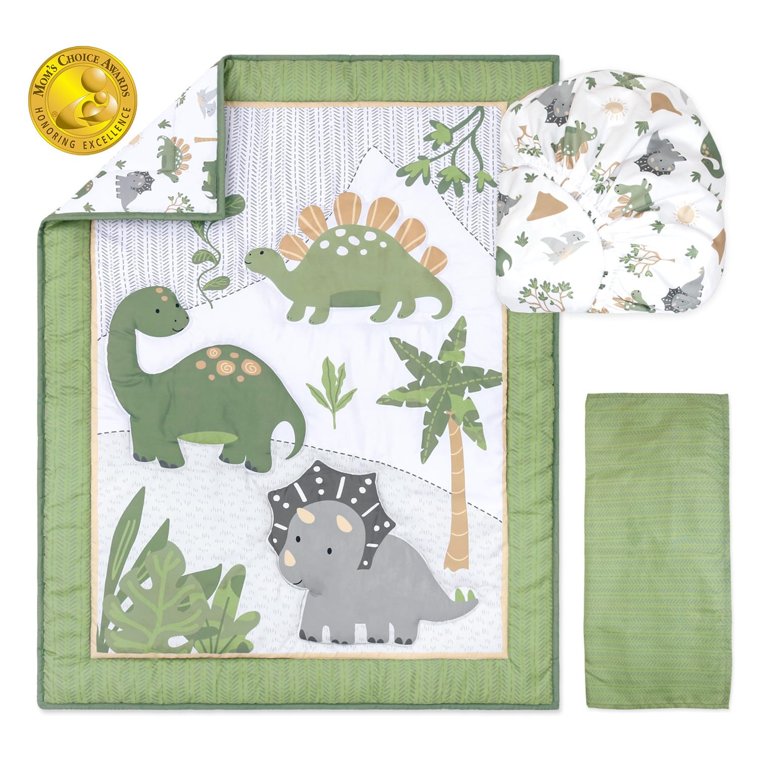 The Peanutshell 3 Piece Baby Crib Bedding Set for Boys - Newborn, Infant & Toddler