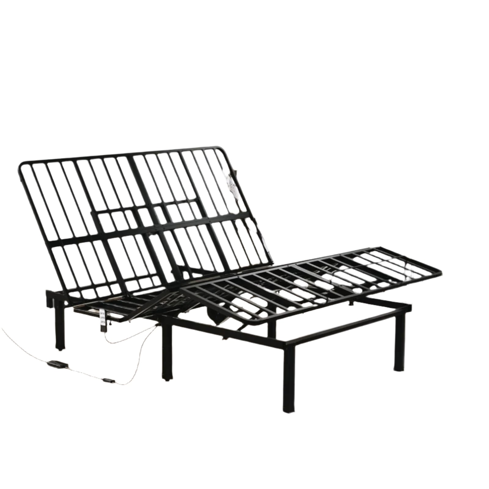 Adjustable Bed Frame, Wired Remote Control, Independent Head and Foot Incline