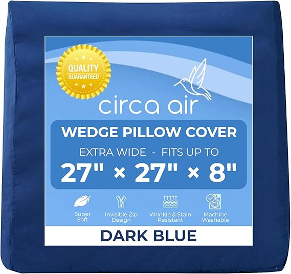 Wedge Pillow for Travel Wedge Pillow for Sleeping, Extra Wide 27"