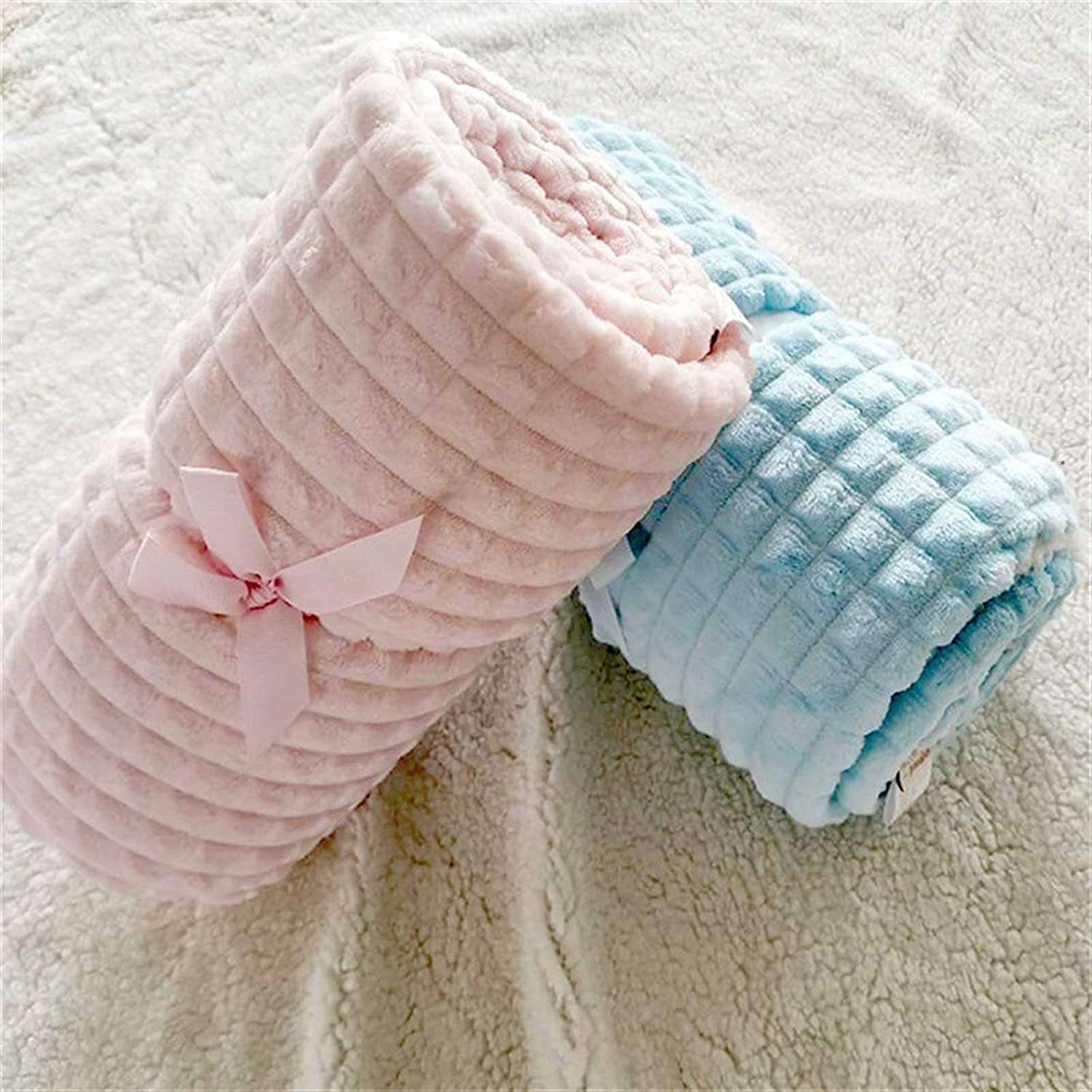 Soft Kids Bed Spread Pink Blue Cozy Baby Blanket Spring Toddler Bedding