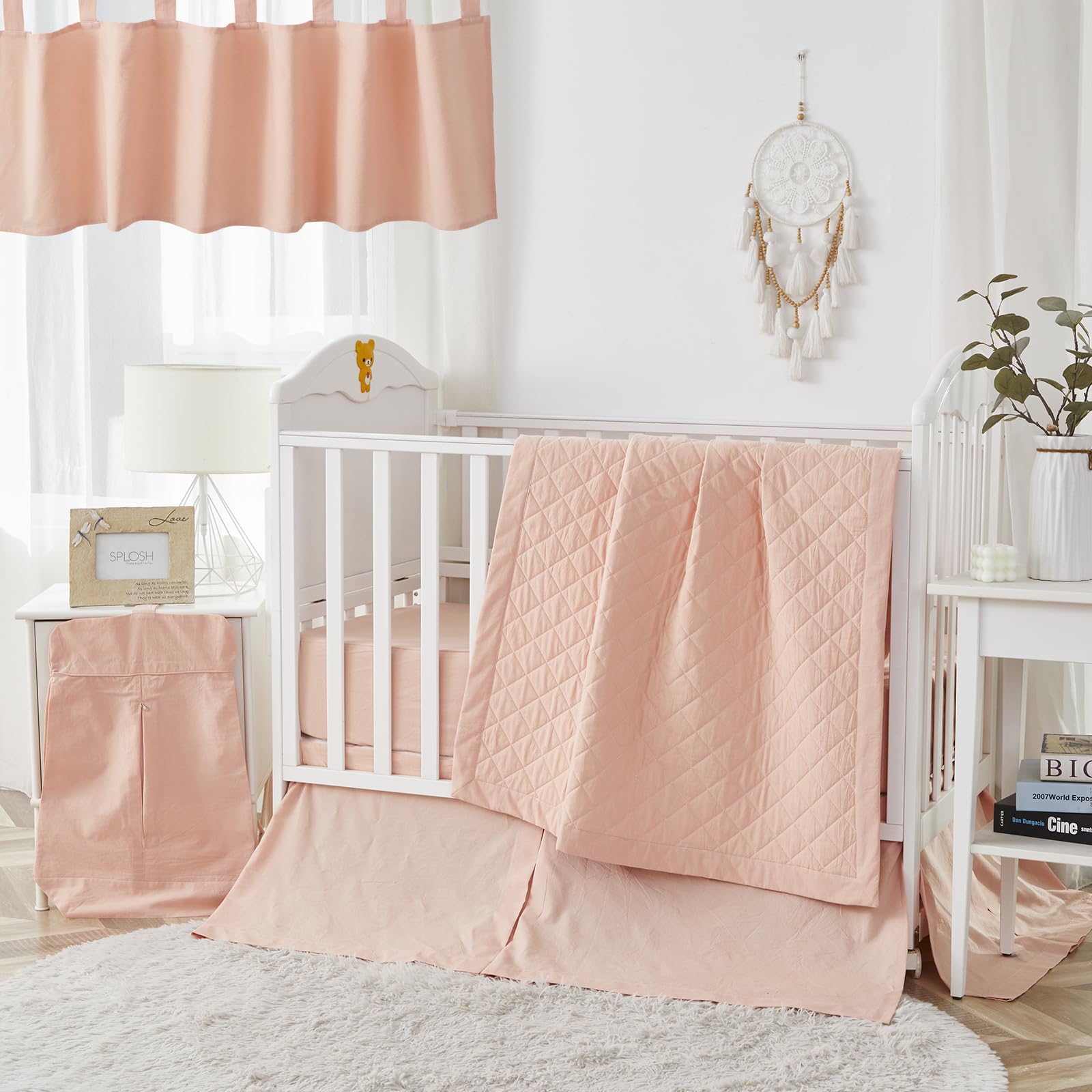 Gender Neutral Boho Bohemian Farmhouse Chic Baby Crib Bedding Set