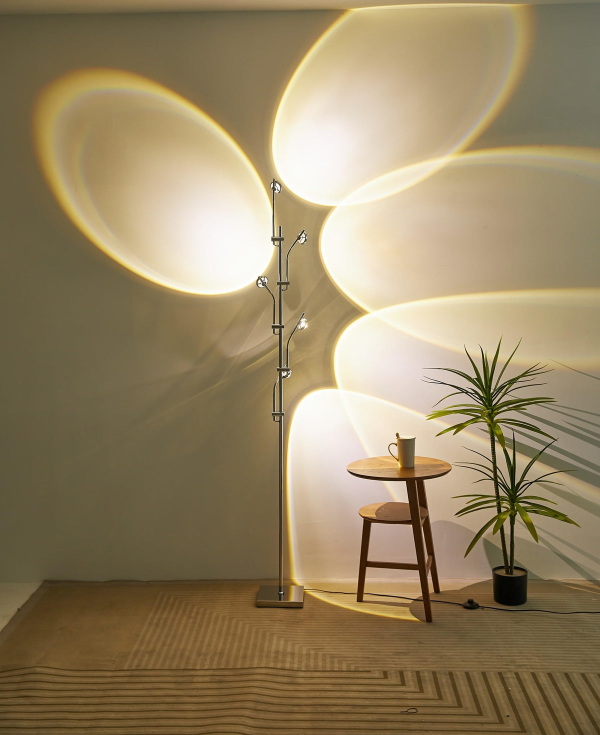 5-Head Sunset Projection Floor Lamp with Color Filters