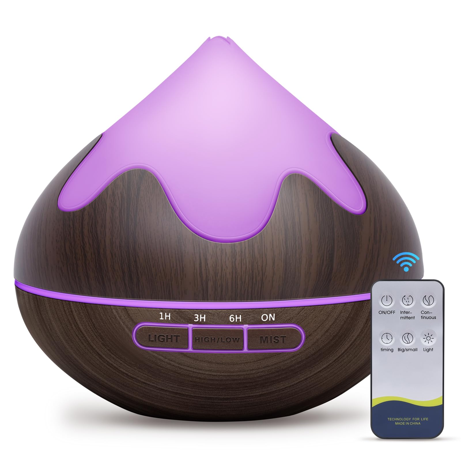 Essential Oil Diffuser, Aromatherapy Diffuser with Remote Control, Multifunctional
