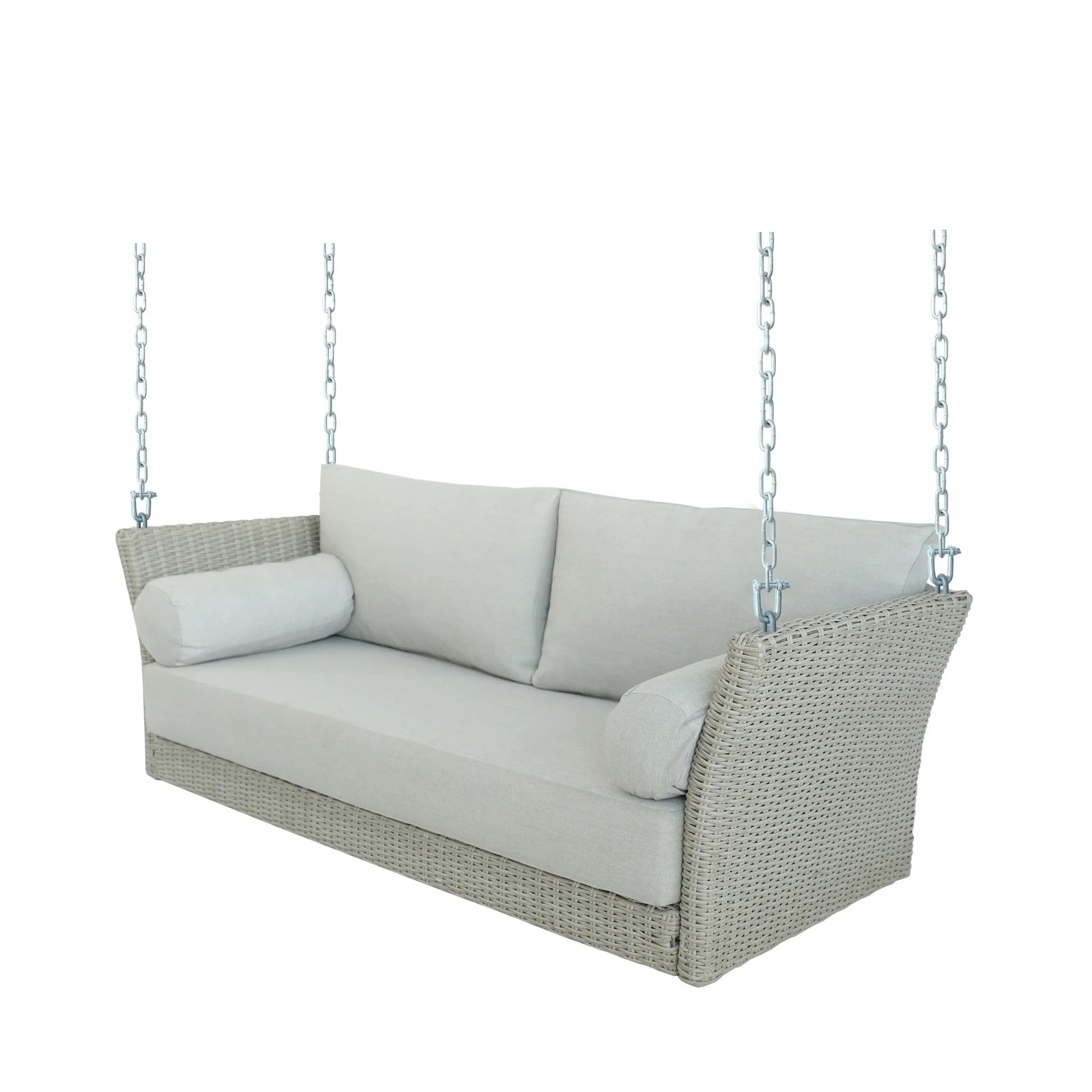 Outdoor Daybed Porch Swing with Included Cushion Set