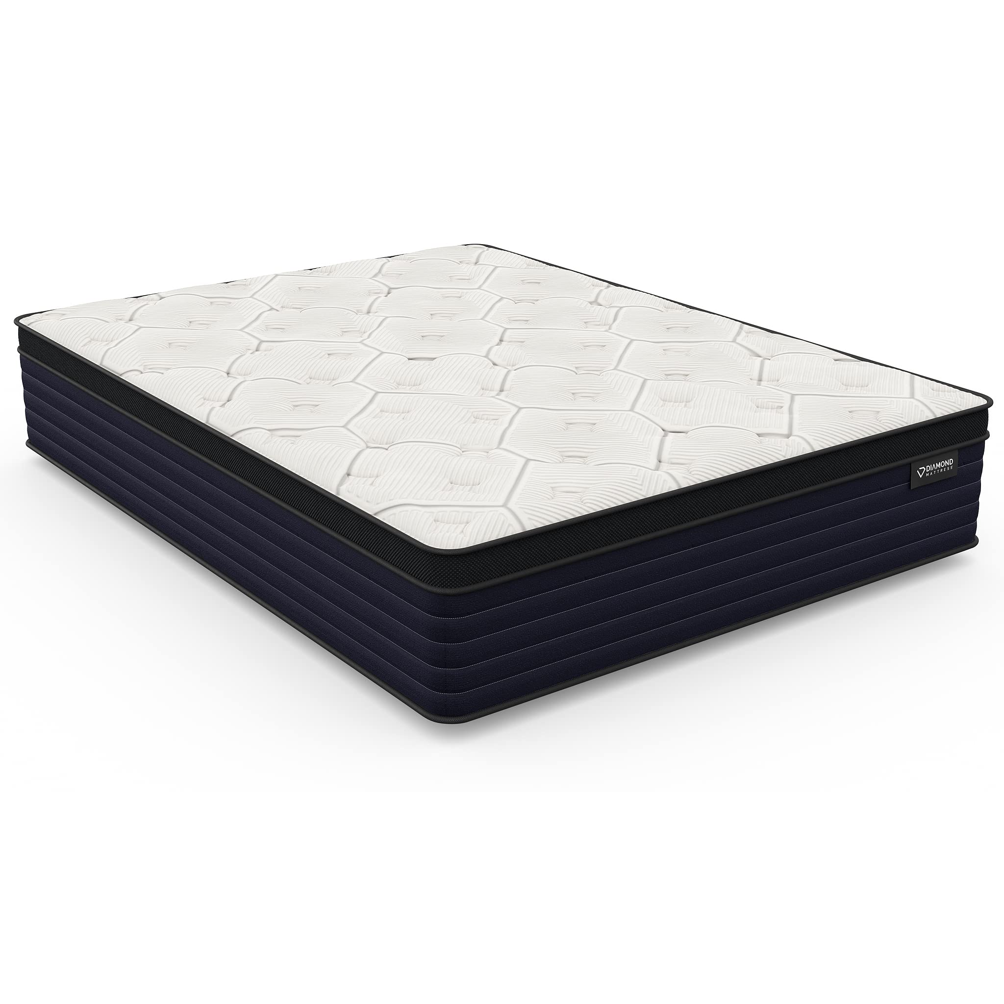 Copper Hybrid Euro-Top Mattress for Comfort, Cal King Size, Firm Feel
