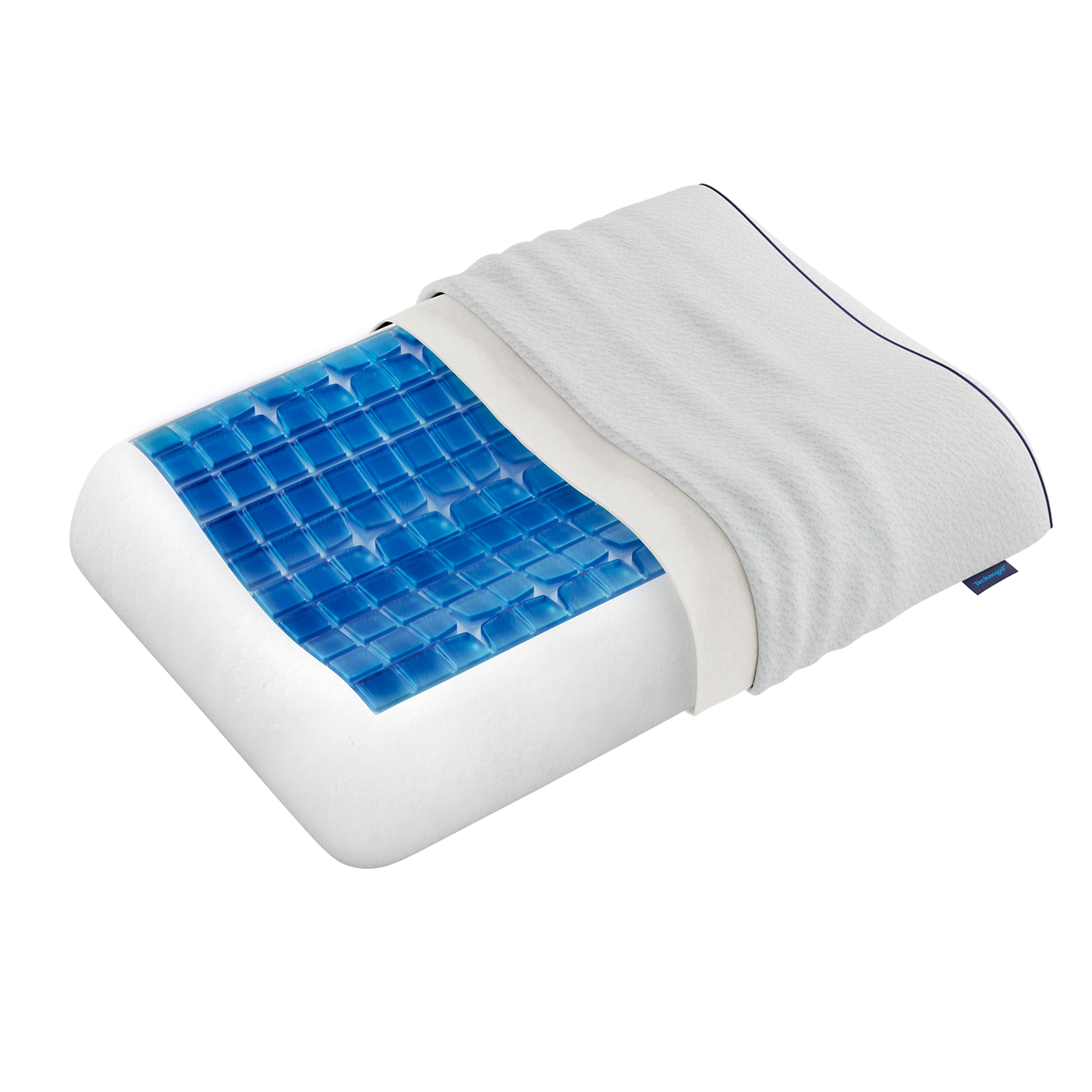 Anatomic Cooling Gel Pillow – Cervical Spine Support with 2 Heights for Neck & Shoulder