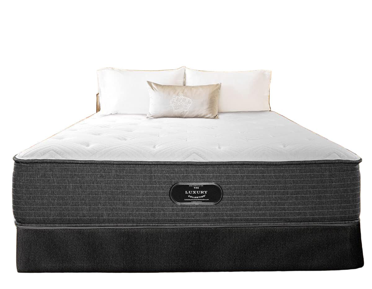 Bed - 14" Pillow Top Mattress and Box Spring Set - 76" x 80" x 14"