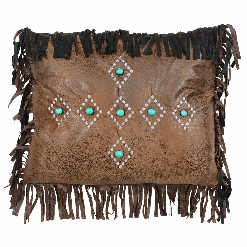 Skystone Desert Turquoise Diamond Pillow