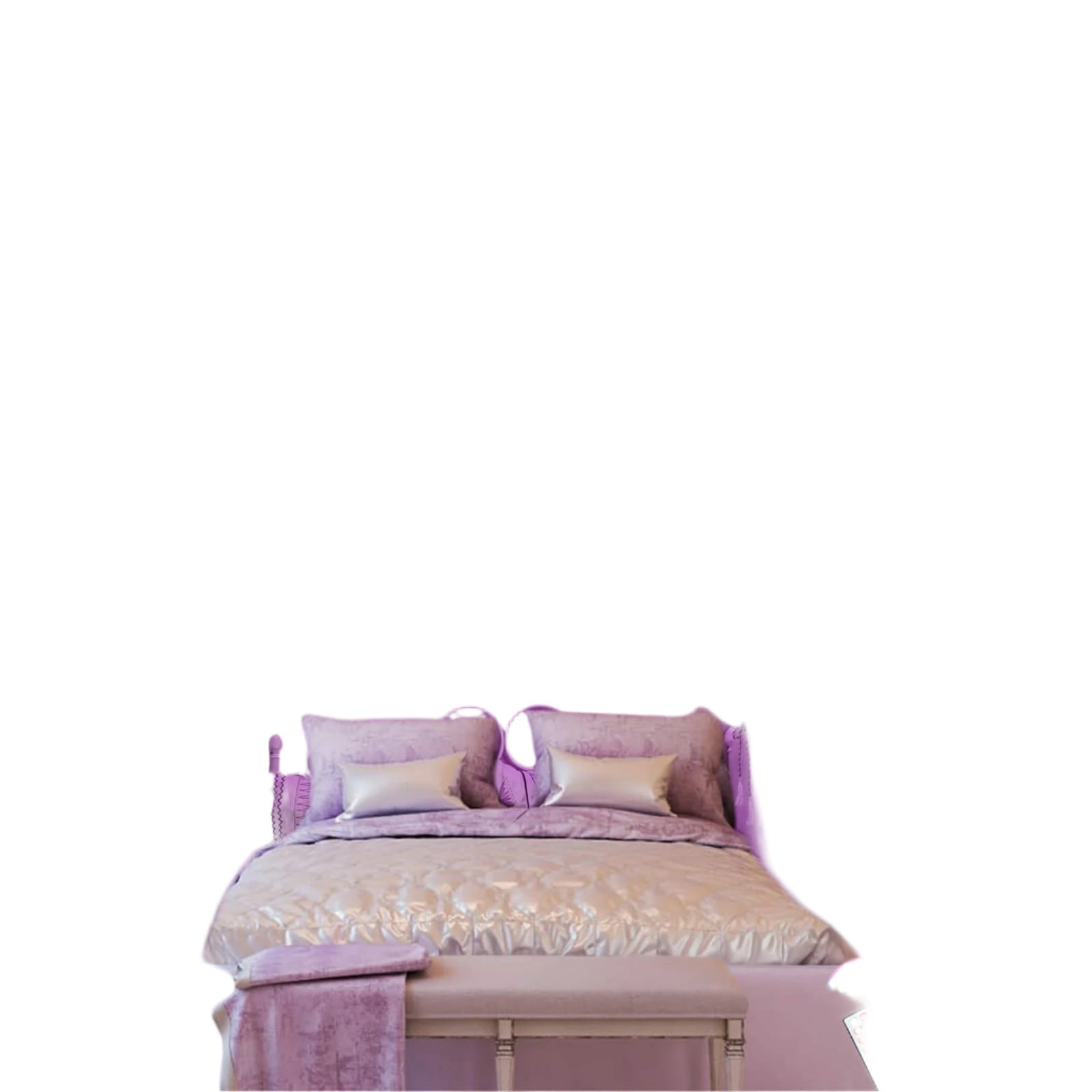 White Bed Canopy with 24 Colors Star Lights for Girls, 8 Corner Princess Canopy