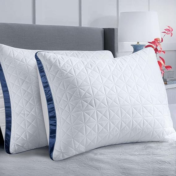 Pillows Standard Size Set of 2 Cooling Hotel Luxury Bed Pillows for Sleeping 2 Pack