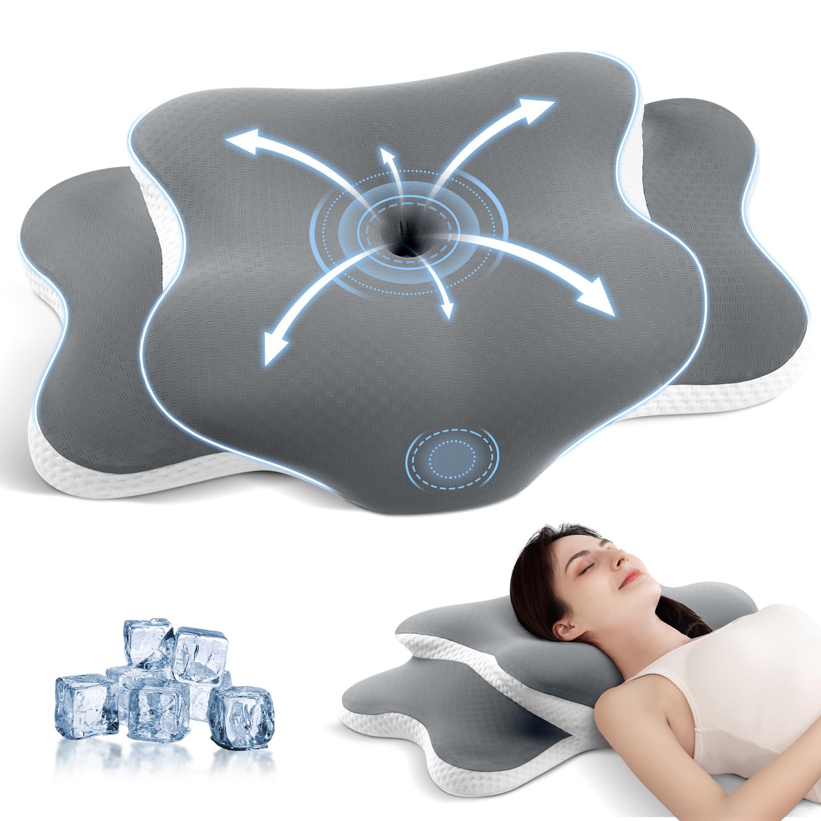 Cervical Neck Pillow for Neck and Shoulder, Odorless Memor
