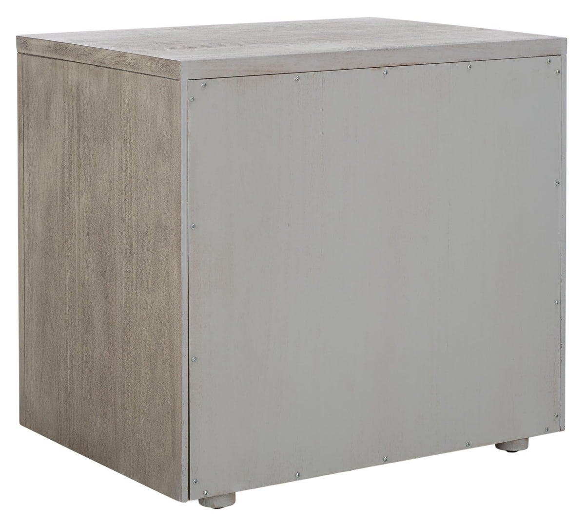 3-Drawer Nightstand with Iron Hardware