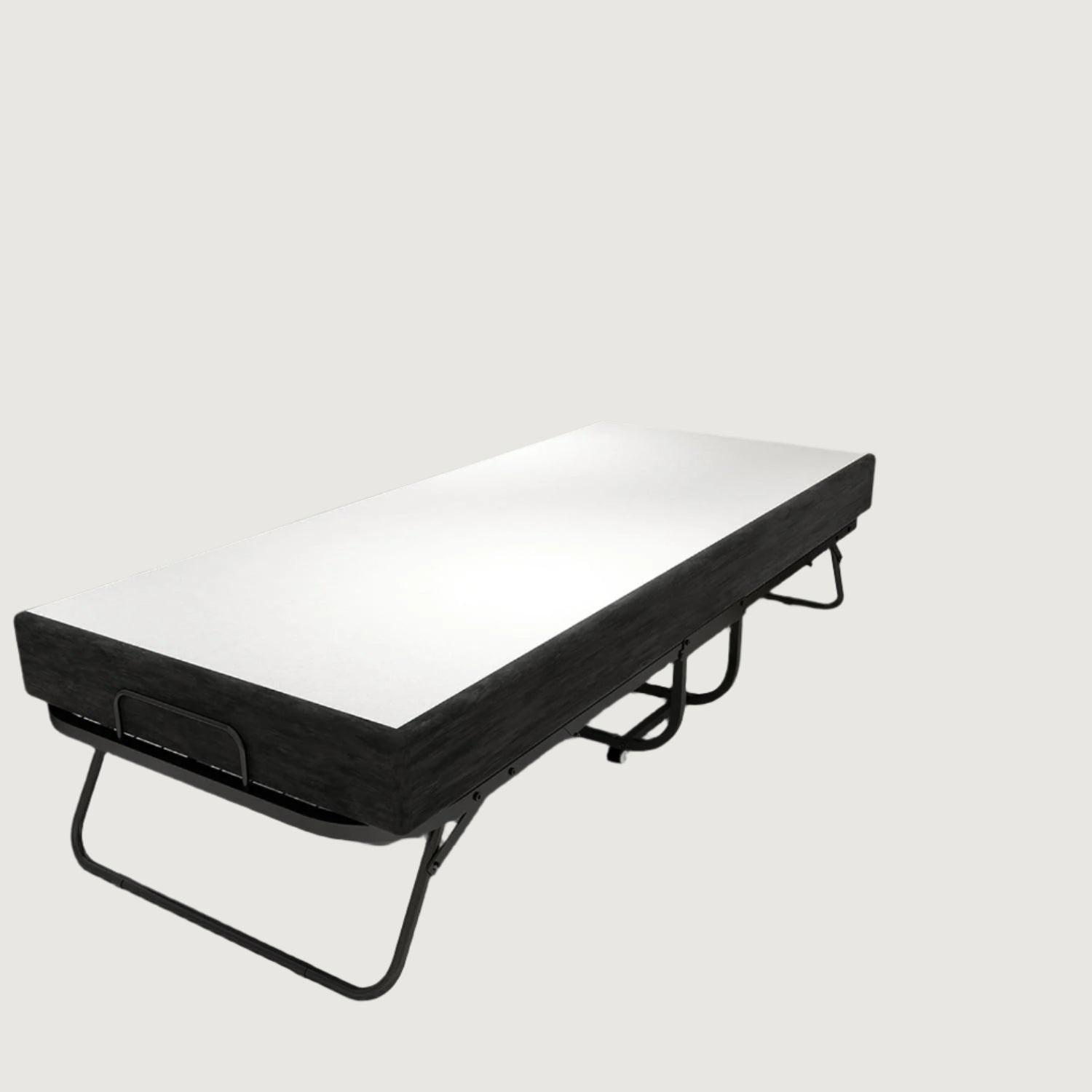 Cot Folding Bed with Mattress - Portable Foldable Roll Away