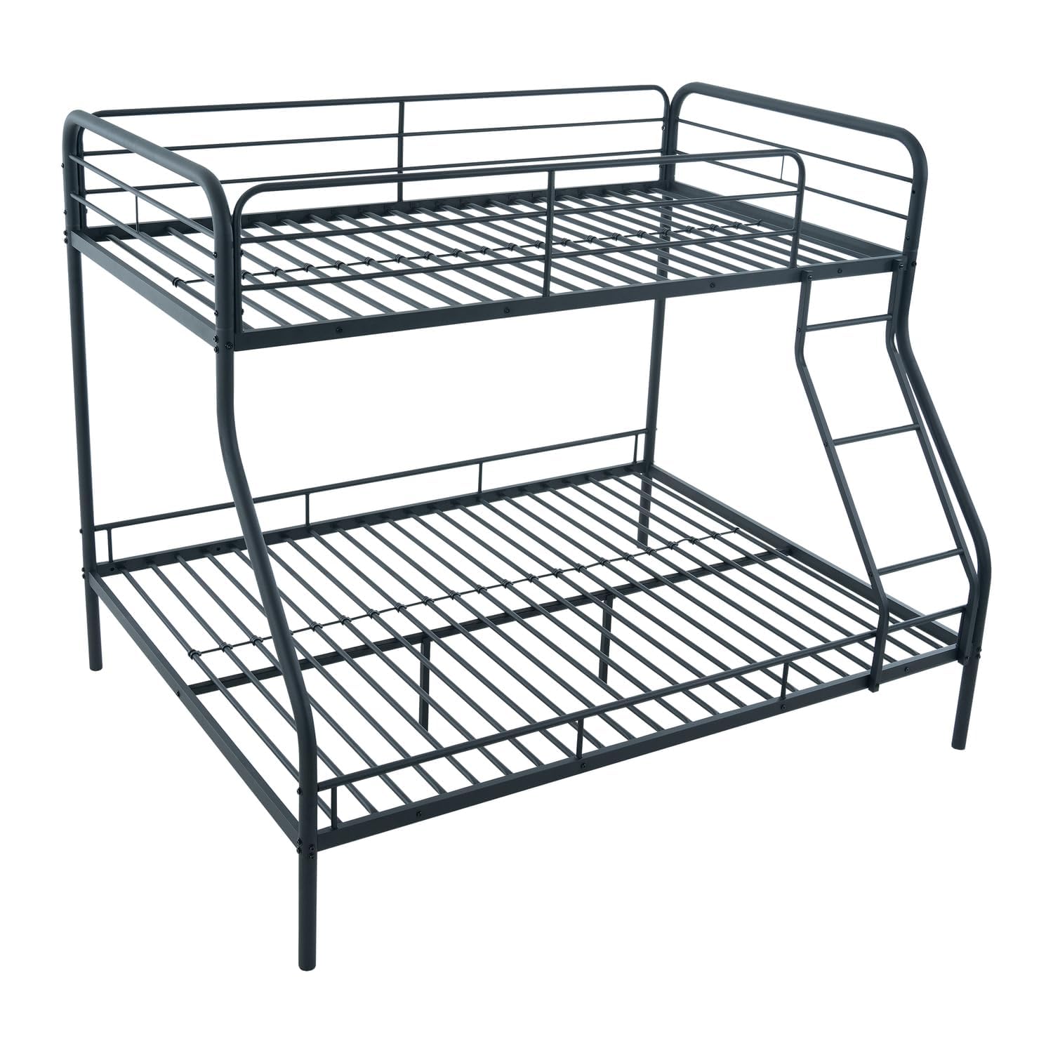 Bunk Beds Twin Over Full Size Heavy Duty Metal Bunk Bed with Safety