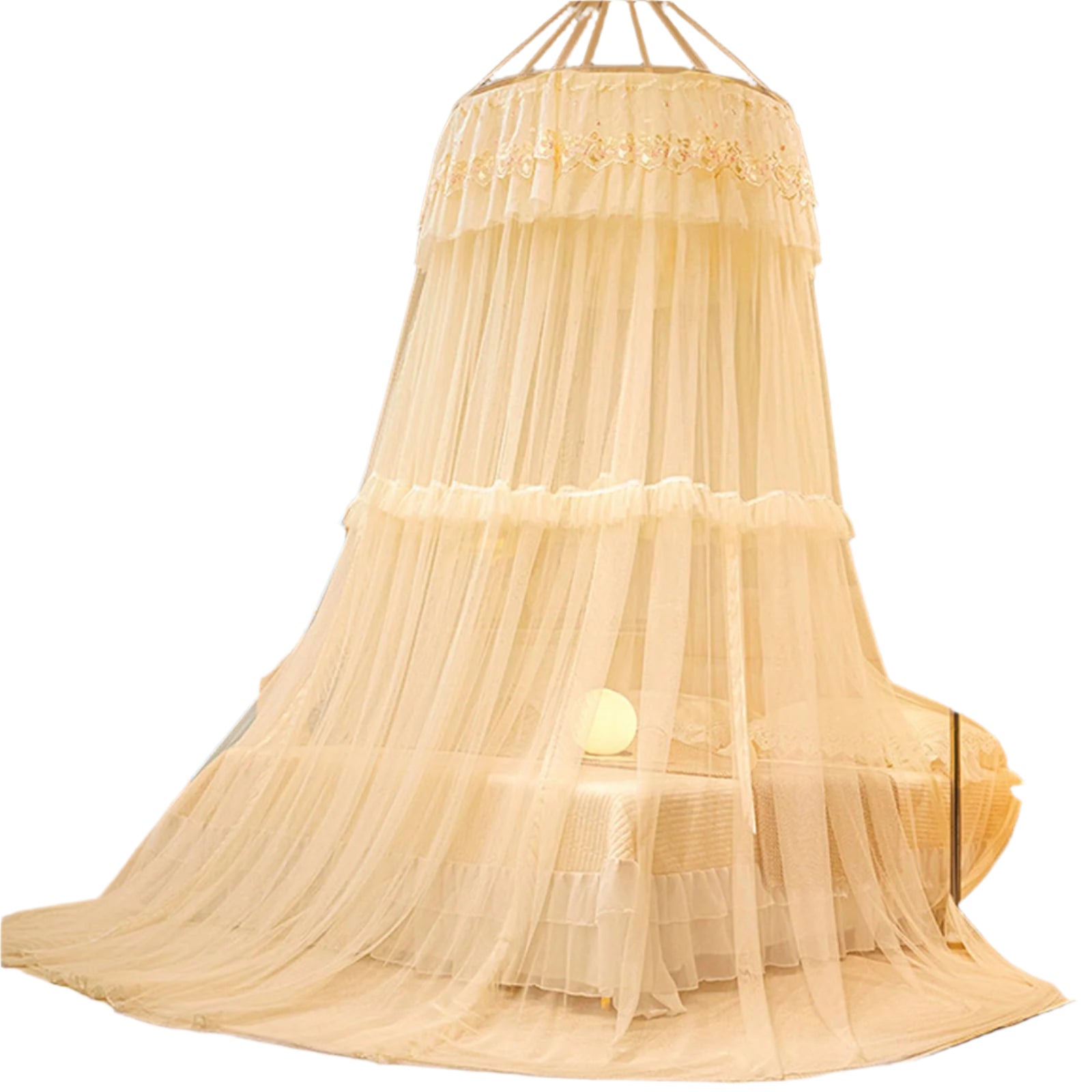 Canopy Bed Curtains, Dome Netting, Beds Curtains from Ceiling, Princess Bed Canopy
