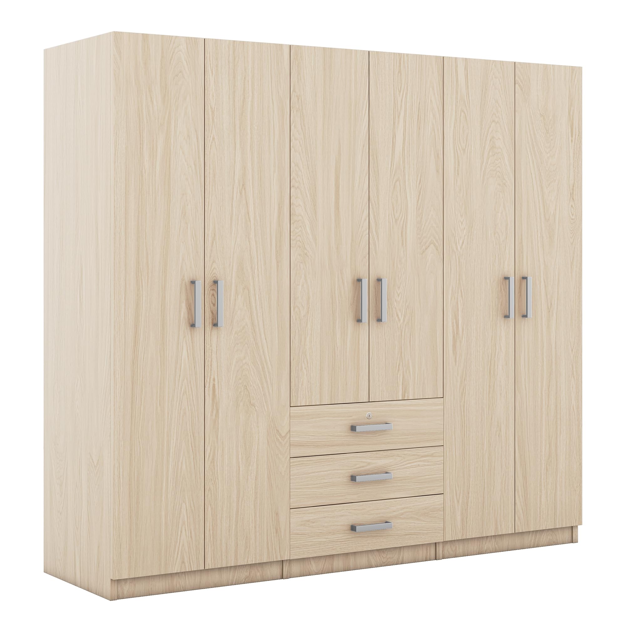Doors Wardrobe Clothes Organizer, Wooden Armoire Wardrobe Closet
