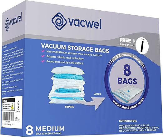 10-Pack XXL - Jumbo Vacuum Storage Bags - Space Vacuum Storage Bags for Clothing