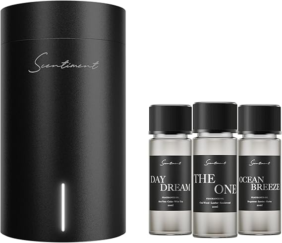 Portable Cold-Air Aroma Diffuser with Smart App, Rechargeable Battery