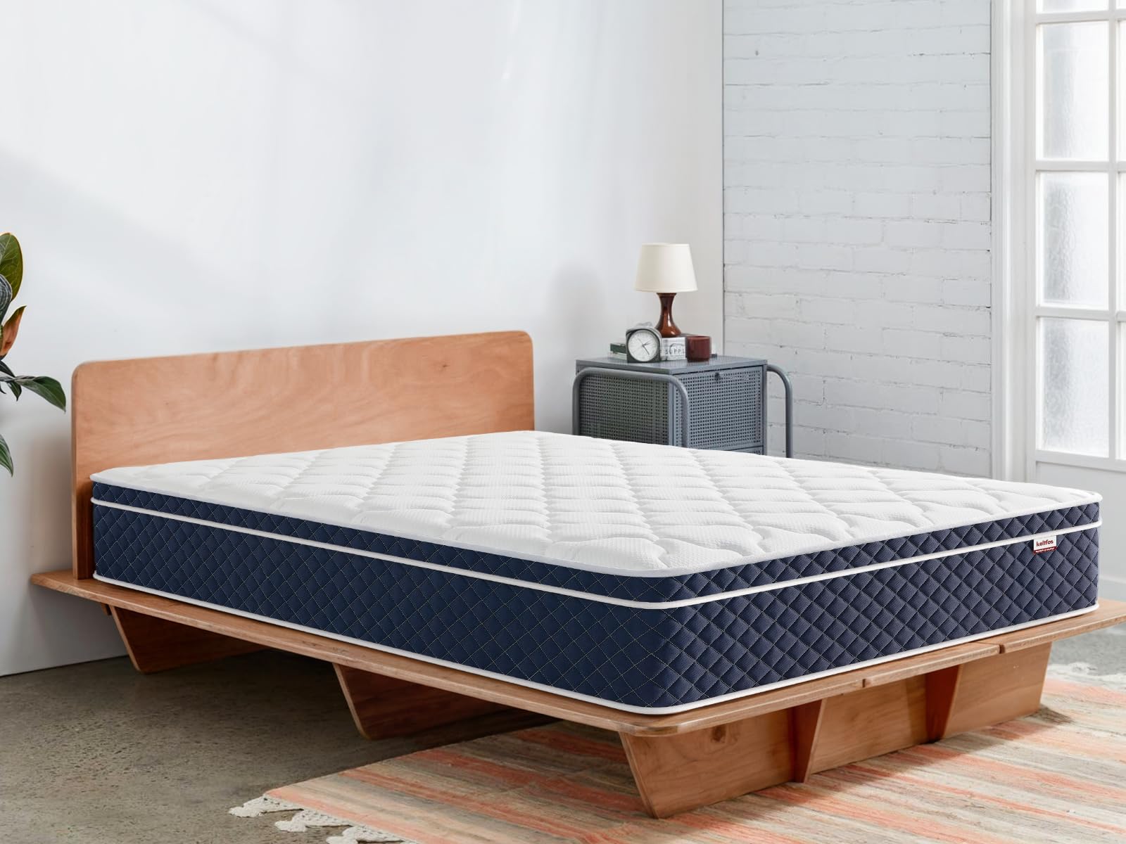 Twin Mattress 12 Inch, Hybrid Mattress in a Box, Individual Pocket Spring
