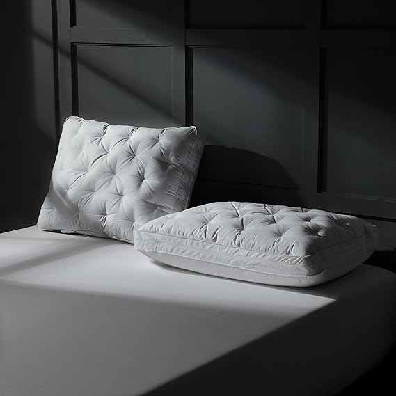 Adjustable Layer Goose Feather Down Pillows Queen Set of 1
