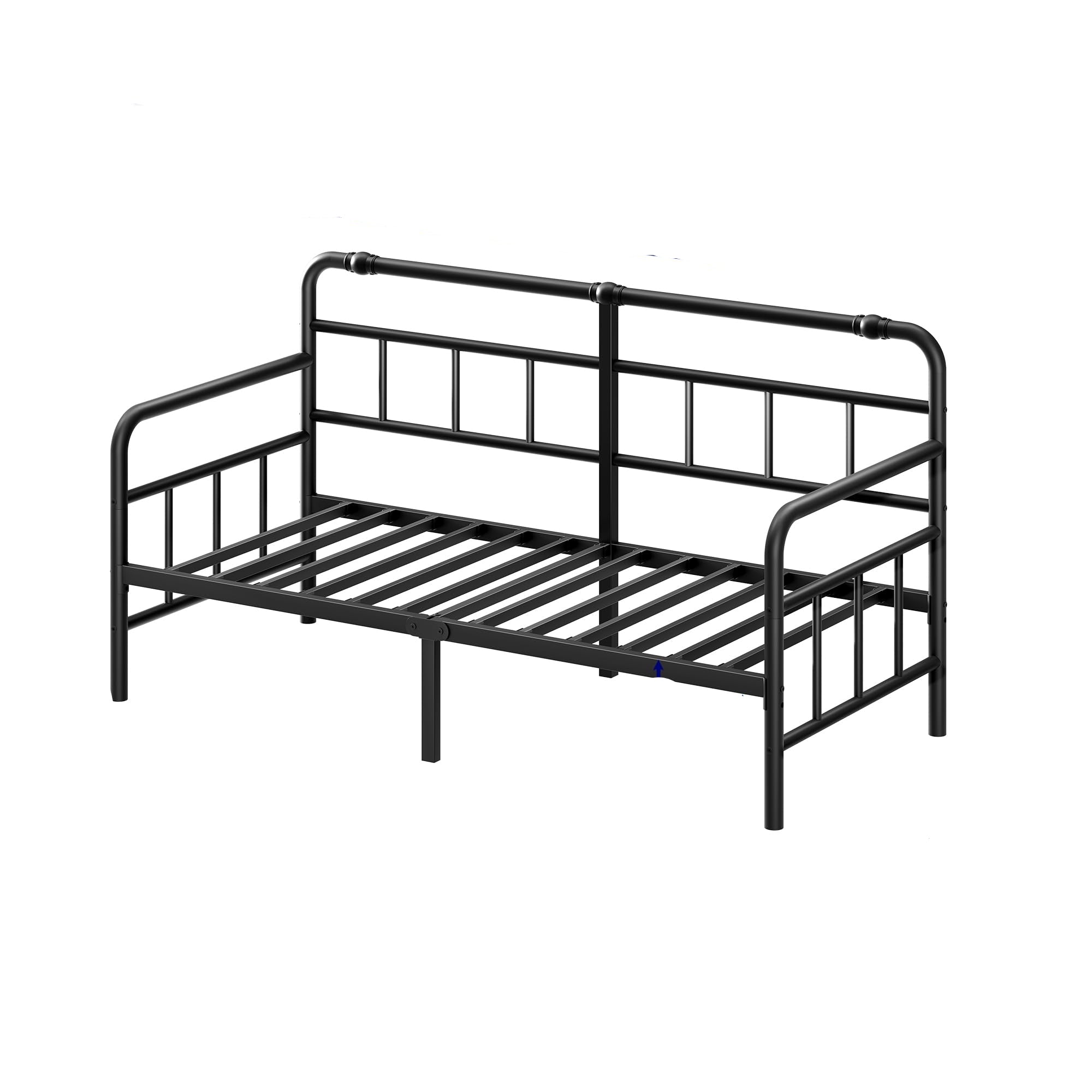 Twin-Daybed with Classic-Headboard - Heavy Duty Steel Slats