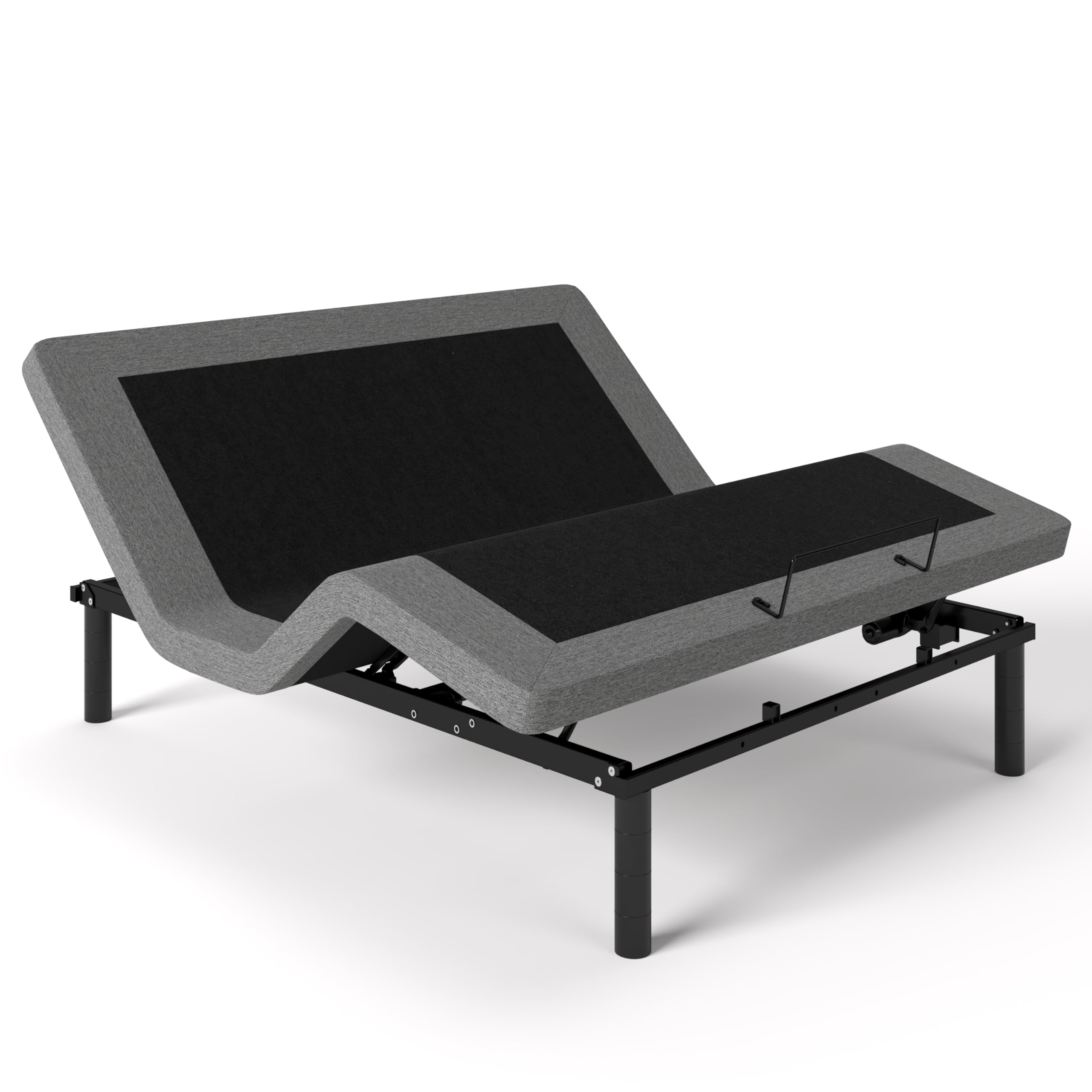 Queen Size Adjustable Bed Frame with Adjustable Legs, Electric Bed Base